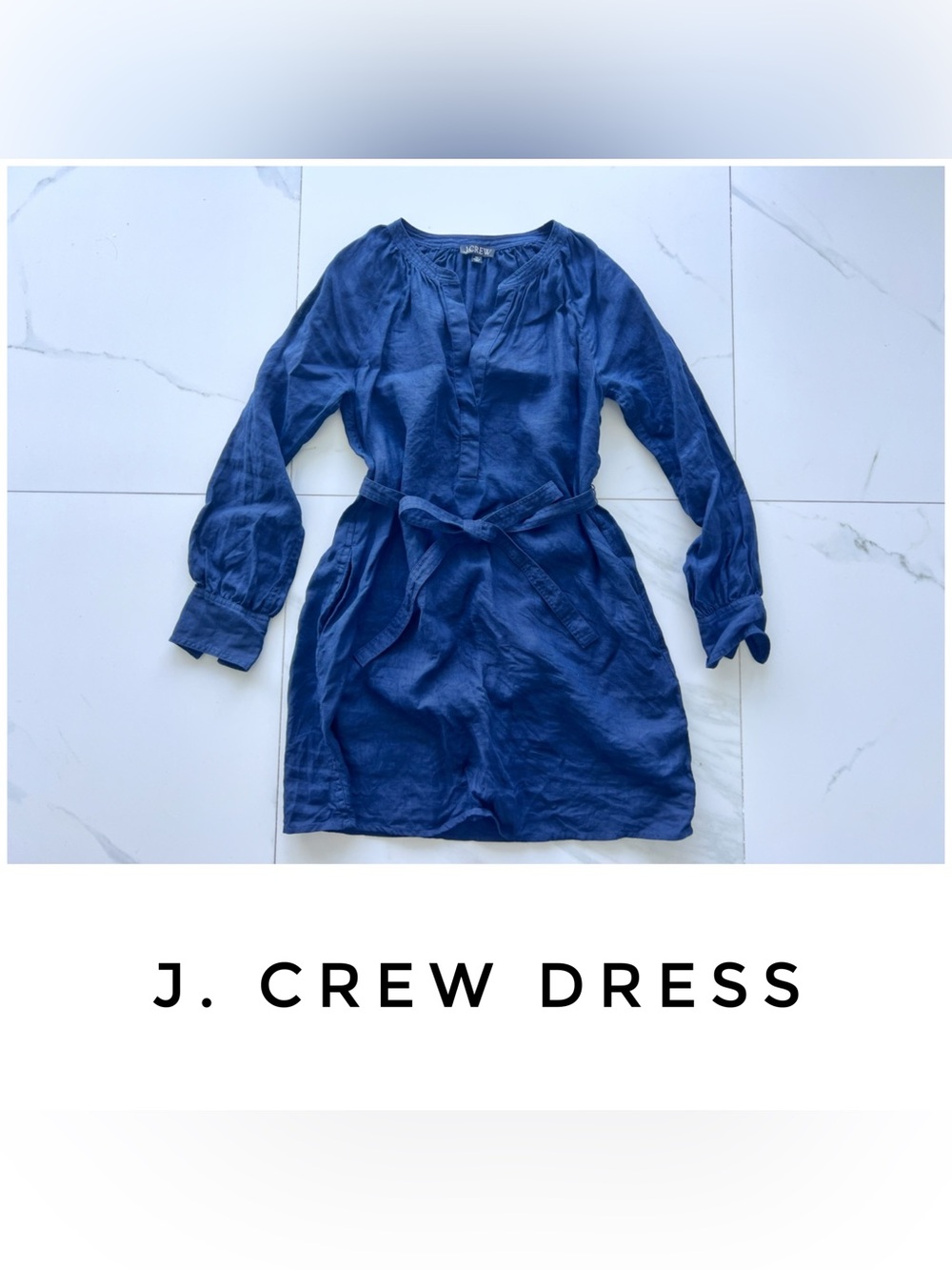 J. Crew dress size Extra Small blue linen cabana coverup